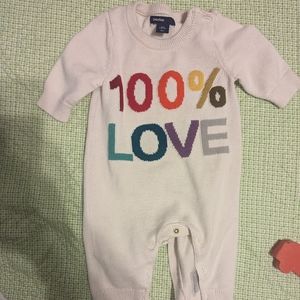 Baby one piece sweater